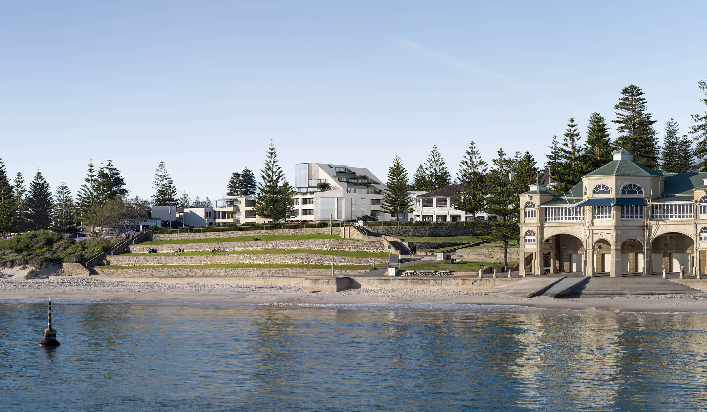 Marine Parade from Cottesloe Beach